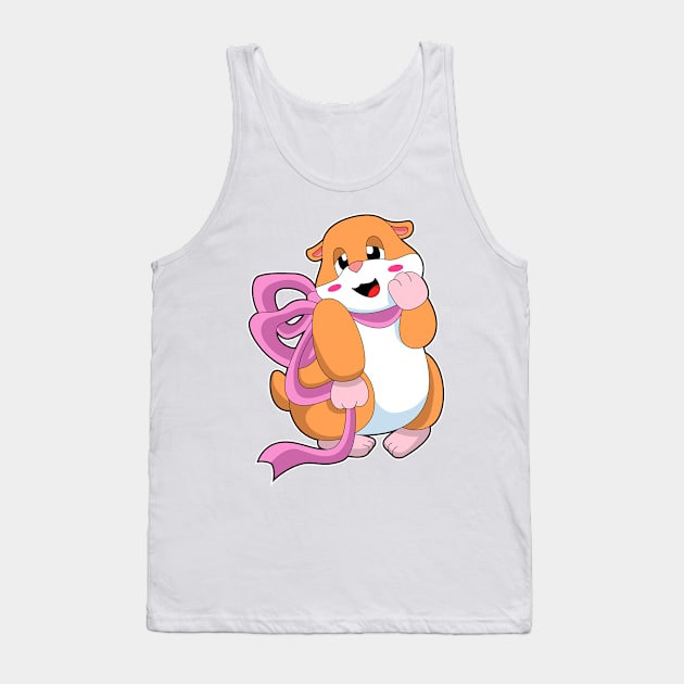 Hamster with Ribbon Tank Top by Markus Schnabel